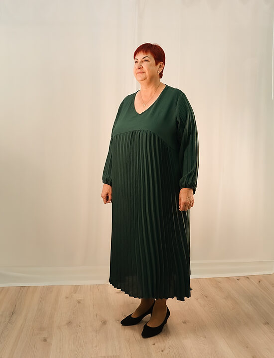 Zaļa svētku kleita